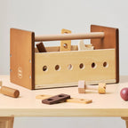 Boîte à outils en bois «Noyer» | 20 accessoires inclus