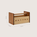 Boîte à outils en bois «Noyer» | 20 accessoires inclus