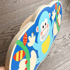 Children Wooden Balance Board Indoor Baby Fitness Balance Feeling Training Toy Montessori Educational Kids Wooden Balance Plate