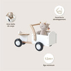 VÉLO PORTEUR BÉBÉ «AMSTERDAM» | BLANC