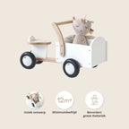 VÉLO PORTEUR BÉBÉ «AMSTERDAM» | BLANC